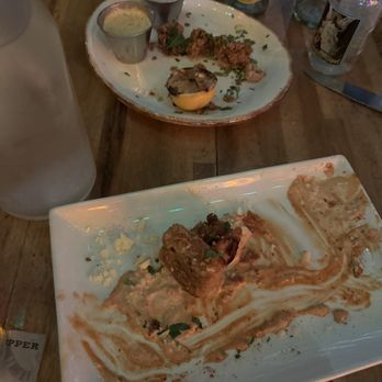 Ranch 616 - Fried oysters and Camarones Rellenos* - American Near Me - Austin, Texas Ranch 616 - Fried oysters and Camarones Rellenos* - American Near Me - Austin, Texas