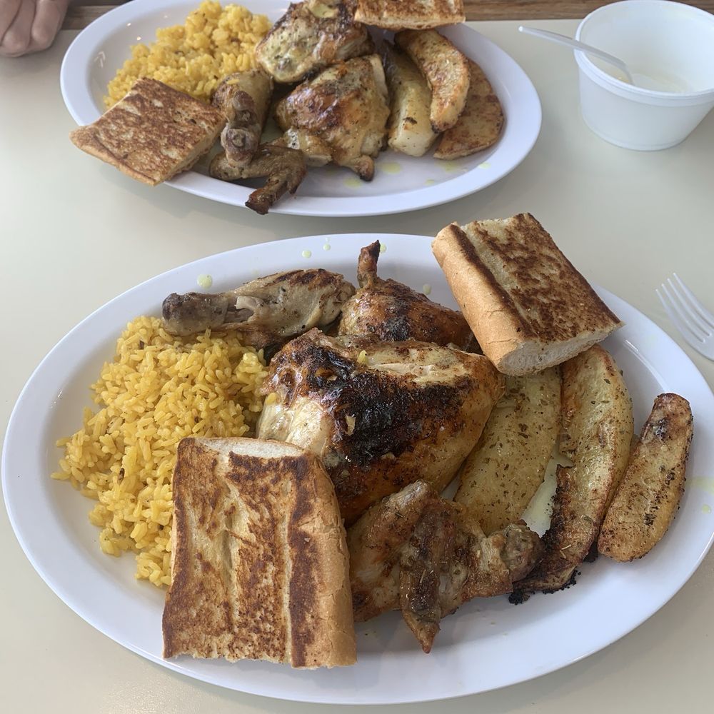 Jester's Fast Food - Greek chicken. Very tasty and quantity is great. Half chicken dinner. - Fast Food Near Me - Elgin, Illinois Jester's Fast Food - Greek chicken. Very tasty and quantity is great. Half chicken dinner. - Fast Food Near Me - Elgin, Illinois