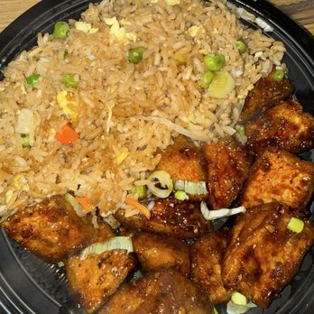 Pick Up Stix Fresh Asian Flavors - House tofu with fried rice - Chinese Near Me - Upland, California Pick Up Stix Fresh Asian Flavors - House tofu with fried rice - Chinese Near Me - Upland, California