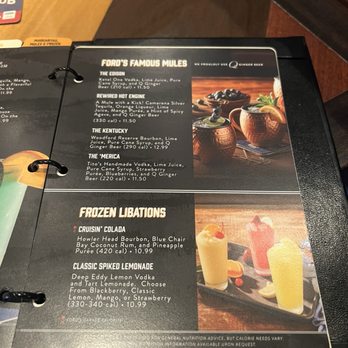 Ford's Garage Avon - Another Drink Menu - Bars Near Me - Avon, Indiana