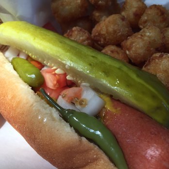 Murphy's Bleachers - The Hot Dog- sooo Chicago style - Sports Bars Near Me - Chicago, Illinois Murphy's Bleachers - The Hot Dog- sooo Chicago style - Sports Bars Near Me - Chicago, Illinois