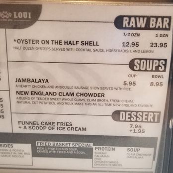 Cap't Loui - Oyster, soup & dessert menu (June 2021) - Cajun/Creole Near Me - Fort Lee, New Jersey Cap't Loui - Oyster, soup & dessert menu (June 2021) - Cajun/Creole Near Me - Fort Lee, New Jersey