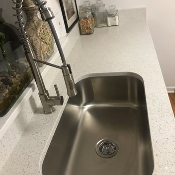 Davan Countertops - Sparkling White quartz countertop and sink - Kitchen & Bath Near Me - Franklin Park, Illinois Davan Countertops - Sparkling White quartz countertop and sink - Kitchen & Bath Near Me - Franklin Park, Illinois
