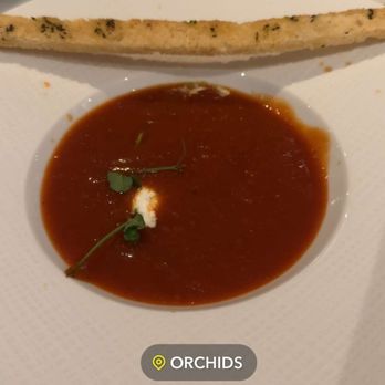 Orchids - This is the tomato soup. Very flavorful and fresh tasting. - Breakfast & Brunch Near Me - Honolulu, Hawaii Orchids - This is the tomato soup. Very flavorful and fresh tasting. - Breakfast & Brunch Near Me - Honolulu, Hawaii