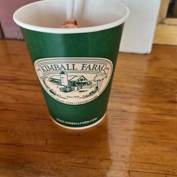 Kimball Farm - Lancaster - Sundae for some reason half full in a big cup - Ice Cream & Frozen Yogurt Near Me - Lancaster, Massachusetts