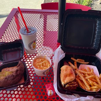 Dave's Hot Chicken - Reaper tender, Mac and slider with fries - Chicken Shop Near Me - Dublin, California Dave's Hot Chicken - Reaper tender, Mac and slider with fries - Chicken Shop Near Me - Dublin, California