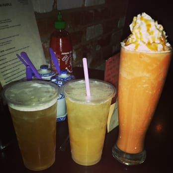 Thai Purple - Buy 2 get 1 free: honey green tea, yogurt green tea, thai tea frappe - Thai Near Me - Alhambra, California Thai Purple - Buy 2 get 1 free: honey green tea, yogurt green tea, thai tea frappe - Thai Near Me - Alhambra, California