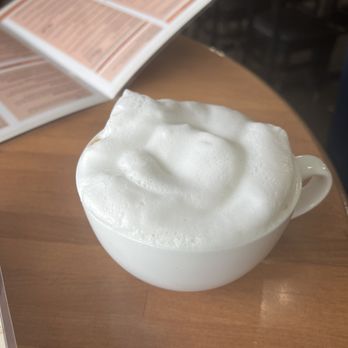 Salmon Creek Cafe - Foamy cappuccino. Upcharge for nonfat milk (as an "alternative milk") and a syrup I couldn't taste at all. But lots of foam! - Breakfast & Brunch Near Me - Burien, Washington Salmon Creek Cafe - Foamy cappuccino. Upcharge for nonfat milk (as an "alternative milk") and a syrup I couldn't taste at all. But lots of foam! - Breakfast & Brunch Near Me - Burien, Washington