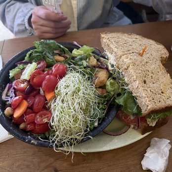 Mezzo - Half chicken salad sandwich half salad - Sandwiches Near Me - Berkeley, California Mezzo - Half chicken salad sandwich half salad - Sandwiches Near Me - Berkeley, California