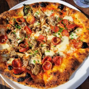 Spark Pizza - Look at those beautiful charred edges! Those pepperoni cups! Those tiny mushrooms! Just posting this photo makes me want to go back. - Pizza Near Me - Redmond, Washington Spark Pizza - Look at those beautiful charred edges! Those pepperoni cups! Those tiny mushrooms! Just posting this photo makes me want to go back. - Pizza Near Me - Redmond, Washington