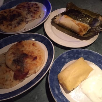 Cuscatlan Salvadorian Cuisine and More - 1. Tamal de elote con crema 2. Tamal de pollo 3. $2.00 Pupusas (de vuelta and de pollo) for El Salvador Independence Day Special - Salvadoran Near Me - Escondido, California