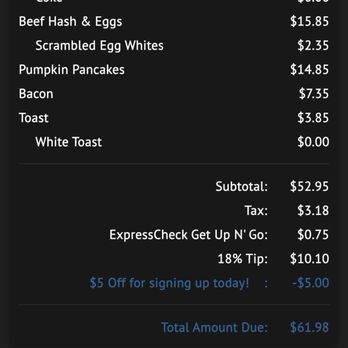 The Original Pancake House - Cost of a bad breakfast (only good thing was the $5 discount) - Breakfast & Brunch Near Me - Rockville, Maryland