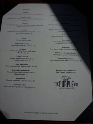 Menu photo 8 The Purple Pig Chicago, IL Menu photo 8 The Purple Pig Chicago, IL