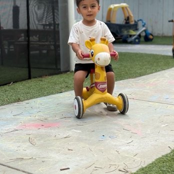 Seeds Early Learning Montessori - Riding a tricycle with a cool new haircut - Child Care & Day Care Near Me - Ventura, California Seeds Early Learning Montessori - Riding a tricycle with a cool new haircut - Child Care & Day Care Near Me - Ventura, California