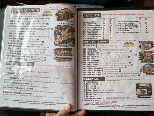 Menu photo 2 Kintako Sushi Richmond Hill, ON