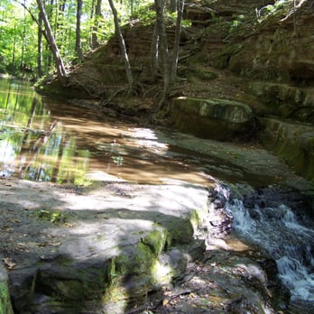 Pewit's Nest State Natural Area - The uppermost falls - Parks Near Me - Baraboo, Wisconsin