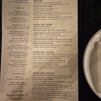 The Lark - Dinner menu Feb 2023 - New American Near Me - Santa Barbara, California The Lark - Dinner menu Feb 2023 - New American Near Me - Santa Barbara, California