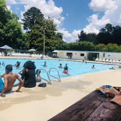 High Point Water Park - This only shows a portion of the pool. Entrance and snack bar are in the background.