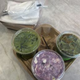 Coffee cake, pandan match, Salted Cream Matcha Ube, Every Matcha Latte Coffee cake, pandan match, Salted Cream Matcha Ube, Every Matcha Latte