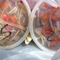 K Oriental Market - Papaya salad. Taste better when it's spicy! 25 peppers was not enough for me.