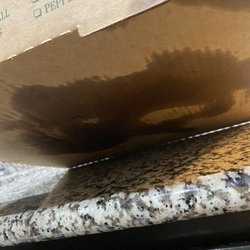 Fat Belly Pizza - Grease from our large one topping (cheese pizza)