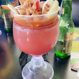 Michelada with Agua Chile Michelada with Agua Chile