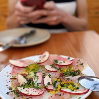 Terra Plata - August 2019, Albacore appetizer - New American Near Me - Seattle, Washington