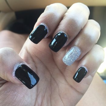 Ava Nails Spa - Nails are thick and chunky, uneven, and what do ya know you can still see the pink powder under the black regular polish - Waxing Near Me - Charlotte, North Carolina Ava Nails Spa - Nails are thick and chunky, uneven, and what do ya know you can still see the pink powder under the black regular polish - Waxing Near Me - Charlotte, North Carolina