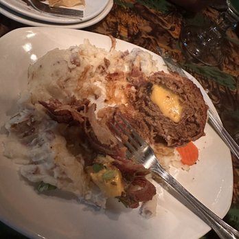 Rainforest Cafe - Bacon wrapped meatloaf - American Near Me - Galveston, Texas Rainforest Cafe - Bacon wrapped meatloaf - American Near Me - Galveston, Texas