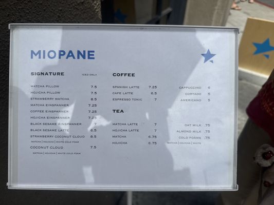Menu photo 3 Miopane Pasadena, CA Menu photo 3 Miopane Pasadena, CA