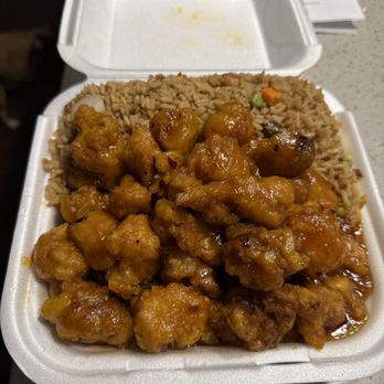 Asian Express - Orange Chicken Dinner Platter - Chinese Near Me - Orlando, Florida Asian Express - Orange Chicken Dinner Platter - Chinese Near Me - Orlando, Florida