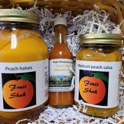 Fruit Shak Produce & Meat - Peaches from Palisade!!. Of course, they are out of season now, but they have canned them. Great right out the jar or in a smoothie.