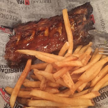 Hurricane Grill & Wings - 1/2 rack honey BBQ with fries- ribs were amazing! - American Near Me - Lake Worth, Florida