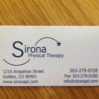 Sirona Physical Therapy - Physical Therapy Near Me - Golden, Colorado Sirona Physical Therapy - Physical Therapy Near Me - Golden, Colorado