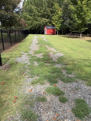 Driveway scraping - This was a driveway project that we did in the Clover, SC area. The customer wanted the driveway regraded and scraped to remove the weeds and high spots to prepare for a load of fresh gravel to be brought in. Driveway scraping - This was a driveway project that we did in the Clover, SC area. The customer wanted the driveway regraded and scraped to remove the weeds and high spots to prepare for a load of fresh gravel to be brought in.