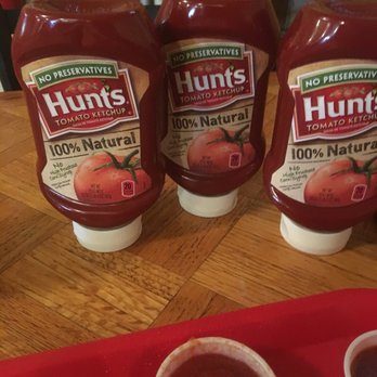 Donn's BBQ - Three bottles have 1 oz ketchup - Barbeque Near Me - Austin, Texas