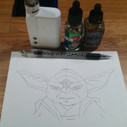 Smoked Out Vapors - Drawing while I got a new atomizer and juice. (^u^)