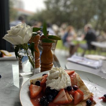 Mercat Bistro - Strawberry mascarpone crepes - French Near Me - Dallas, Texas Mercat Bistro - Strawberry mascarpone crepes - French Near Me - Dallas, Texas