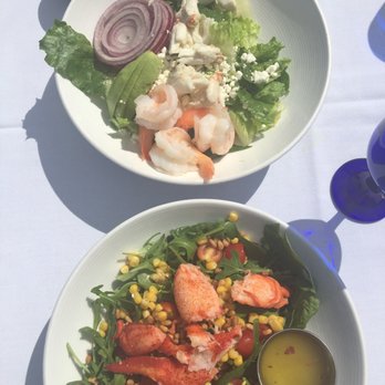 Rooney's Oceanfront Restaurant - Seafood Cobb salad subbed w goat cheese (back) & Beachfront Salad (front) - Seafood Near Me - Long Branch, New Jersey Rooney's Oceanfront Restaurant - Seafood Cobb salad subbed w goat cheese (back) & Beachfront Salad (front) - Seafood Near Me - Long Branch, New Jersey