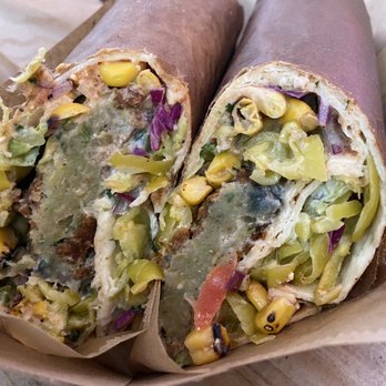 Spitz - Eagle Rock - Mediterranean Done wrap with corn - Sandwiches Near Me - Los Angeles, California Spitz - Eagle Rock - Mediterranean Done wrap with corn - Sandwiches Near Me - Los Angeles, California