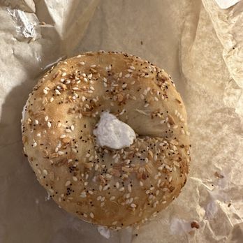 Meshuggah Bagels - Everything bagel plain cream cheese - Bagels Near Me - Kansas City, Missouri Meshuggah Bagels - Everything bagel plain cream cheese - Bagels Near Me - Kansas City, Missouri
