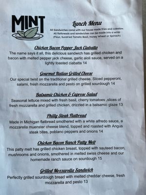 Menu photo 2 Mint Sandusky, MI