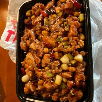 Y & J Gourmet - Huge portion of Kung Pao chicken extra spicy. - Chinese Near Me - Pasadena, California Y & J Gourmet - Huge portion of Kung Pao chicken extra spicy. - Chinese Near Me - Pasadena, California