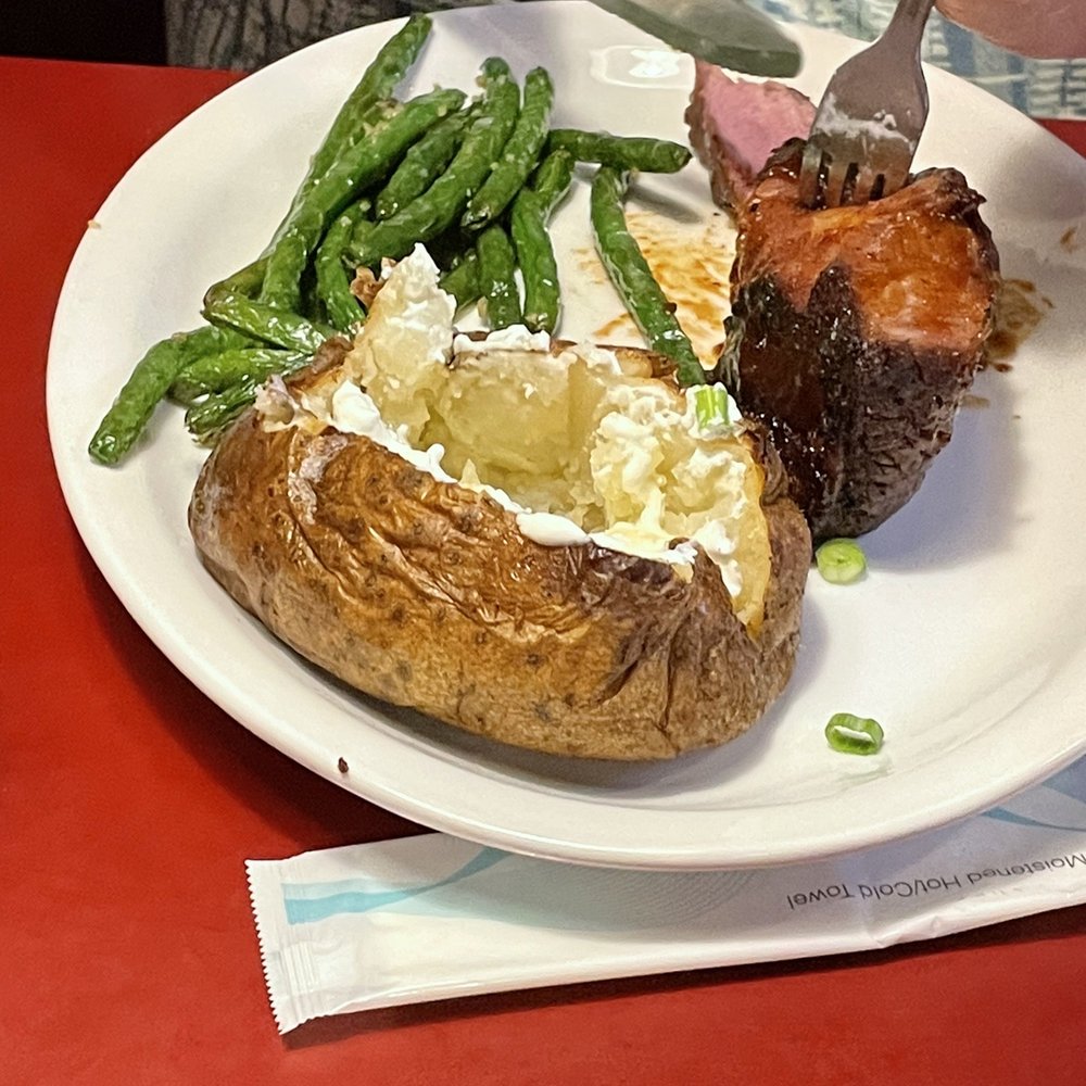 Original Roadhouse Grill - Tri- tip,baked potato, and green beans - Steakhouses Near Me - Long Beach, California Original Roadhouse Grill - Tri- tip,baked potato, and green beans - Steakhouses Near Me - Long Beach, California