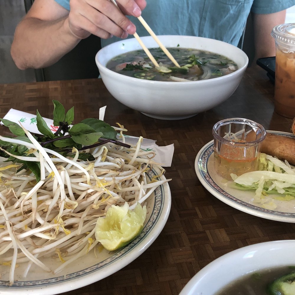 Pho King Orem - The large Pho Tai (#1), the Vietnamese egg rolls, and the toppings! - Vietnamese Near Me - Orem, Utah Pho King Orem - The large Pho Tai (#1), the Vietnamese egg rolls, and the toppings! - Vietnamese Near Me - Orem, Utah