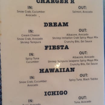 Sushi 4 Reel - page 3 of the roll menu - Sushi Bars Near Me - Oceanside, California