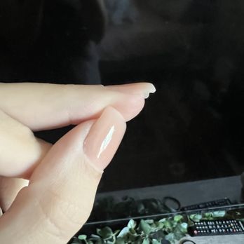 Diamond Nails - Sloppy terrible job. No proper acrylic lay, clearly no solid build with beading. So flat. Looks so stupid. - Nail Salons Near Me - Palm Desert, California