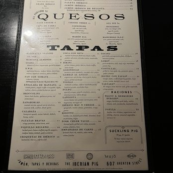 The Iberian Pig - Menu - Tapas Bars Near Me - Nashville, Tennessee The Iberian Pig - Menu - Tapas Bars Near Me - Nashville, Tennessee