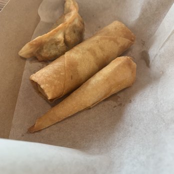 SOMTUM: THAI & LAO FOOD - Top to bottom: dumpling, egg roll, shrimp roll - Laotian Near Me - Eagle Mountain, Utah SOMTUM: THAI & LAO FOOD - Top to bottom: dumpling, egg roll, shrimp roll - Laotian Near Me - Eagle Mountain, Utah