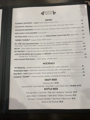 Misfits Dine & Drink by null